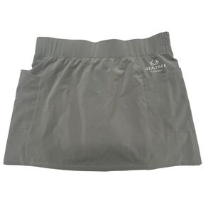 Realtree Gray Quick Dry Fishing Skort L Outdoors Hiking‎ Gorpcore Active Trail